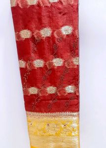 Elegant Red &amp; Gold Banarasi Saree