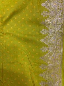Vibrant Yellow Silk Saree