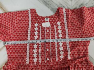 Beautiful Red Kurta Set with Dupatta