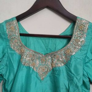 Elegant Pure Silk Complete Kurta SalwarSet