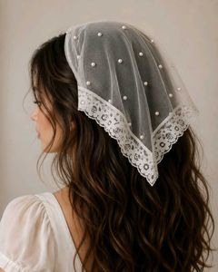 Pearl Embellished scarf