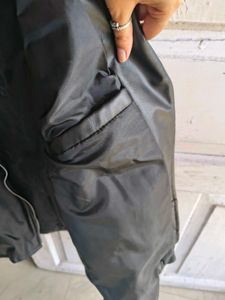 Black Faux Leather Biker Jacket