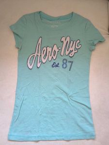 Aeropostale Graphic Tee - Light Blue