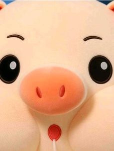 Cute Pig Plush Toy with Bottle