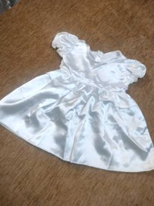 Baby Girls White Christening/Party Dress Set