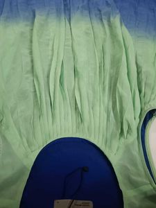 Ombre Pleated Maxi Dress