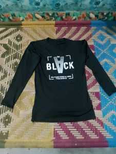 Black Long Sleeve "The V" T-Shirt