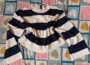 H&M Striped Knit Sweater