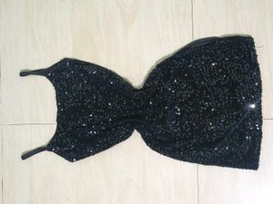 Sparkling Sequin Black Bodycone
