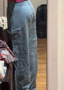 Light Wash Cargo Jeans