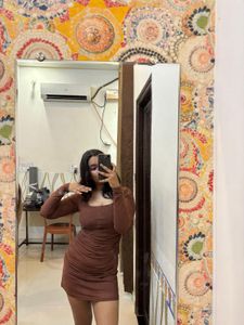 Chic Brown Ruched Mini Dress