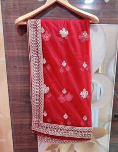 Bridal velvet Lehanga Choli with Diamond work