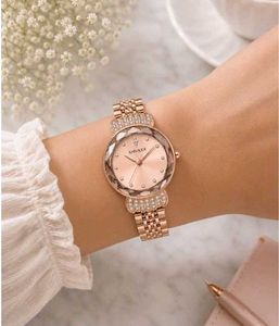 SHIVILEX Rose Gold Crystal Watch