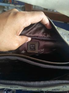 MCM briefcase/laptop bag with sling