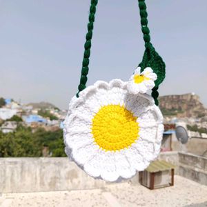 Crochet Daisy Flower sling bag 🌻🧶🎁