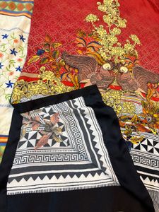 Vibrant Peacock Print Kurta