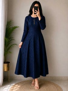 Elegant Royal Blue Ethnic Gown