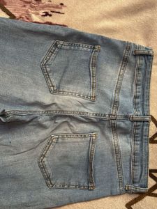 🎀 Bow Light Wash Jeans