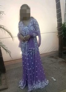 Elegant Purple Embroidered Kurta Set