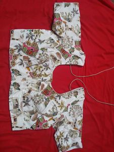 New Crepe silk pen kalamkari blouse