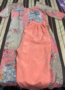 Beautiful Floral Print Kurta Set