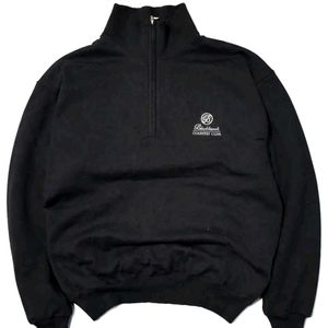Vintage Black Quarter Zip – Made in Korea
