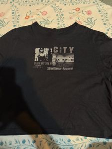 Graphic Print "City" T-Shirt