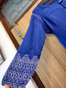Elegant Blue Anarkali Kurta