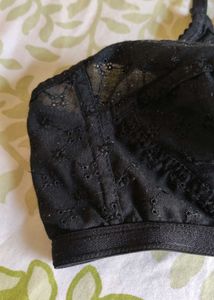 Floral Embroidery Everyday Cotton Bra