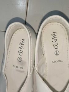 White Fausto Flats
