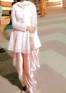 Elegant Pink Kurta Set with Dhoti Pants