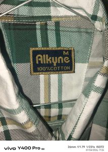 Men's Green Plaid Short Sleeve Shirt