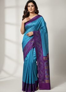 Versatile Saree With Floral Motifs