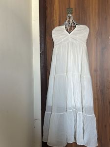 Flowy White Maxi Dress