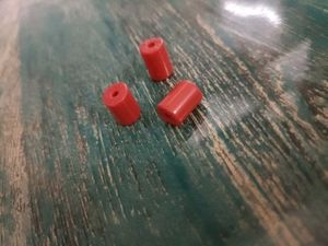 Red Barrel Beads for Jewelry Making