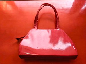 Red &amp; Gold Quilted Handbag