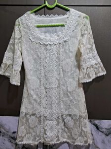 Elegant Lace Mini Dress