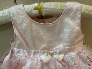 Pink Baby Girl Dress with Flowers