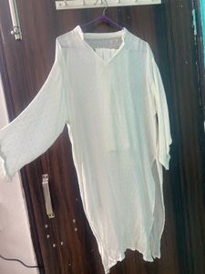 Elegant White Tunic Top and pants