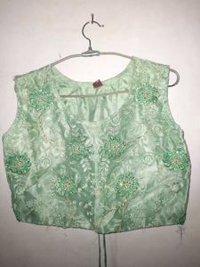 Elegant Mint Green Lehenga Choli