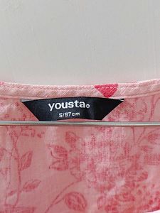 Pink Floral Tunic Top