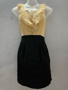 Korean Ruffled Sleeveless Dress