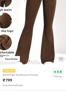 Brown Flare Leggings