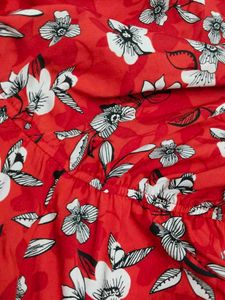 Red Floral Romper