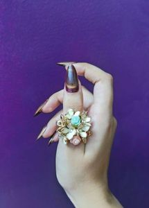 🌺 Floral Statement Ring 🌺