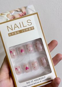 Cute Pink Polka Dot Press-On Nails