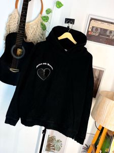 1kg + Black Hoodie with Heart Graphic