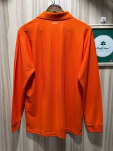Adidas Essentials Climalite Orange Polo T-Shirt