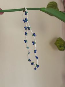 Blueberry beaded  Necklace