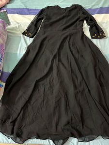 Elegant Black Embellished Anakarli
